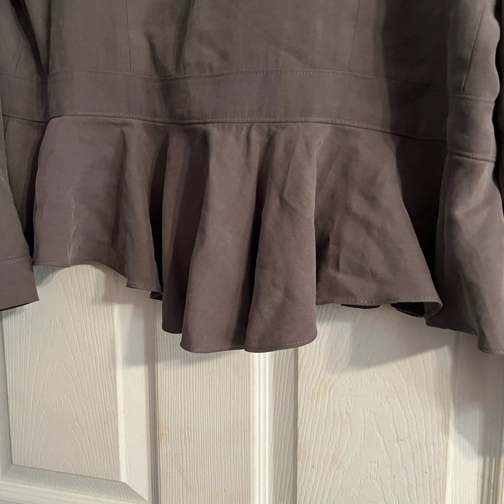 Bcbgeneration Kaki Jacket. Flounce Bottom Very Cu… - image 8